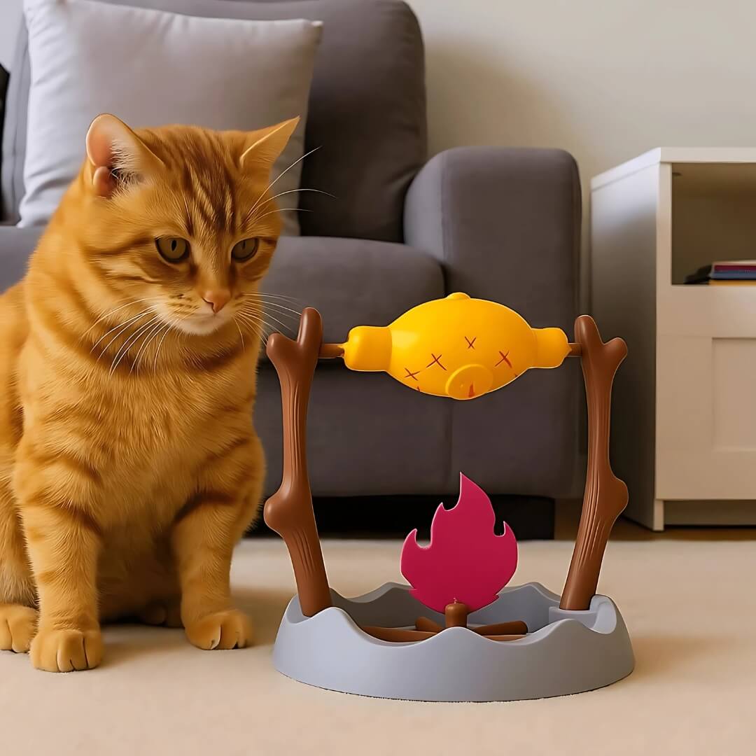 Roasted Chicken Leg Cat Leaking Food Toy