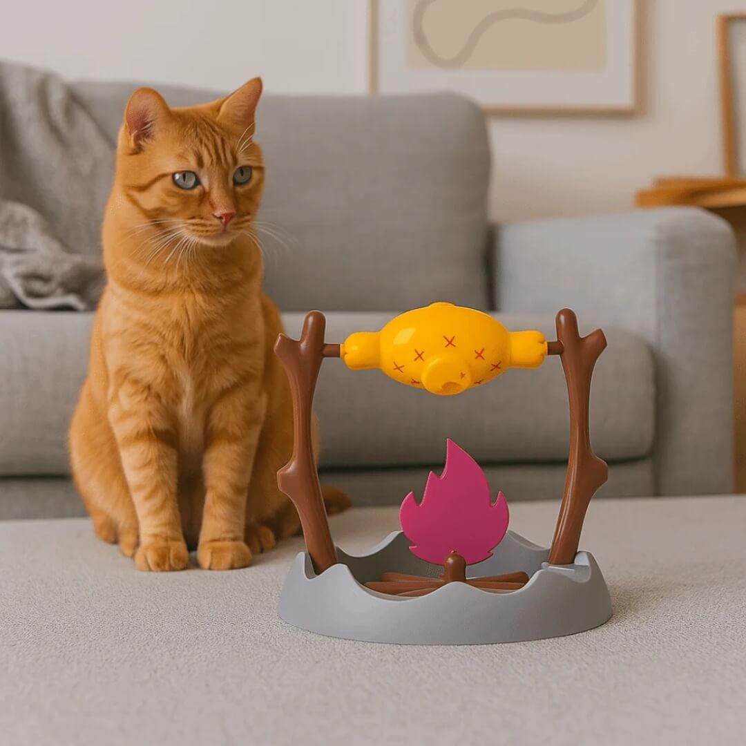 Roasted Chicken Leg Cat Leaking Food Toy