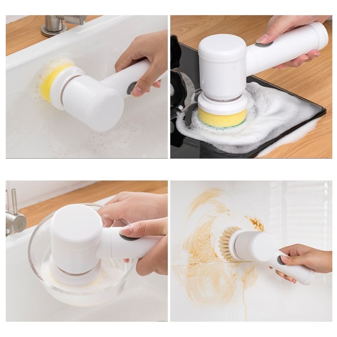 Multifunctional electric cleaning brush