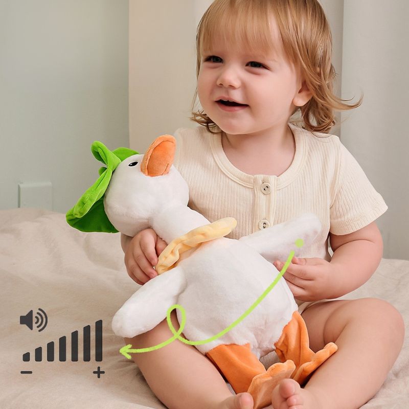Baby genuine repeating duck can walk, talk and sing toy