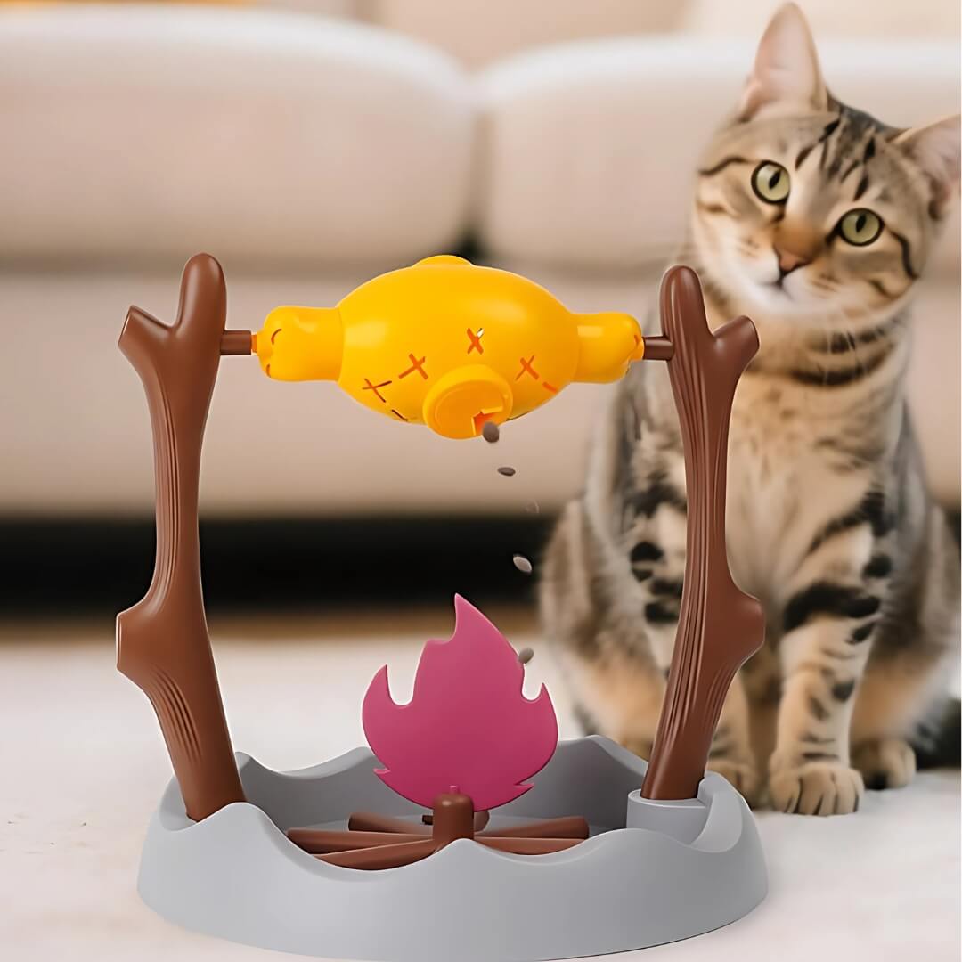 Roasted Chicken Leg Cat Leaking Food Toy
