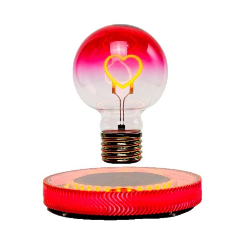 Magnetic levitation love light bulb