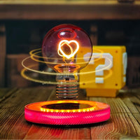 Magnetic levitation love light bulb