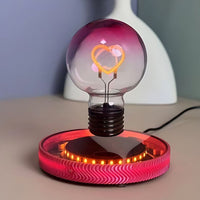 Magnetic levitation love light bulb