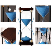 wooden hourglass timer
